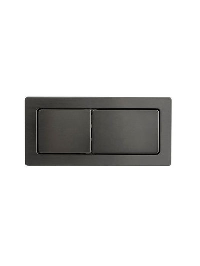 Otti Square Toilet Flush Button Gun Metal - Sydney Home Centre