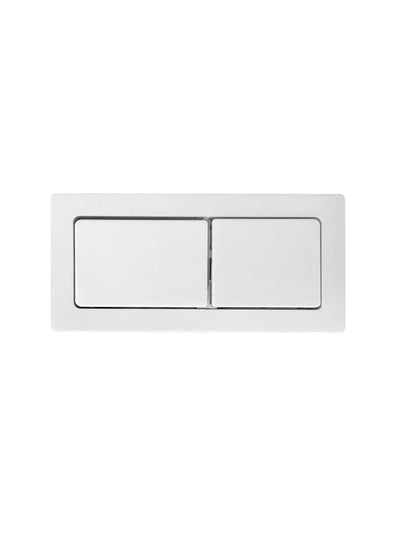 Otti Square Toilet Flush Button Matte White - Sydney Home Centre