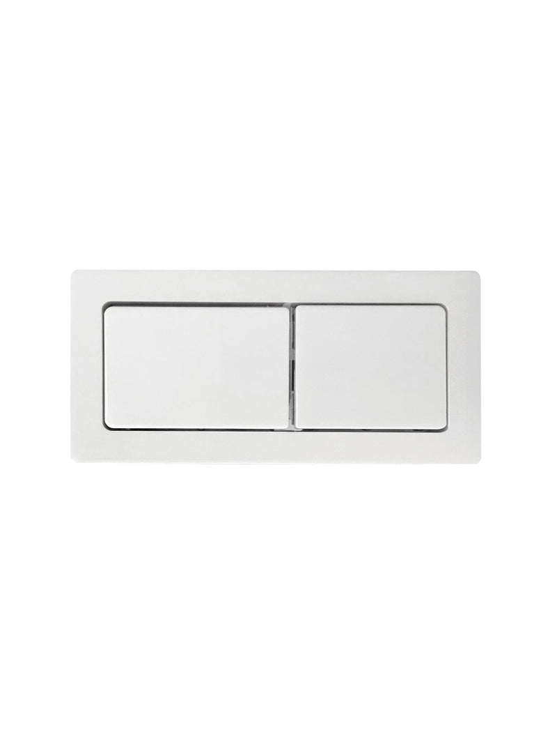 Otti Square Toilet Flush Button Matte White - Sydney Home Centre