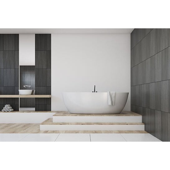 Poseidon Olivia Free Standing 1700mm No Overflow Bathtub Matte White - Sydney Home Centre