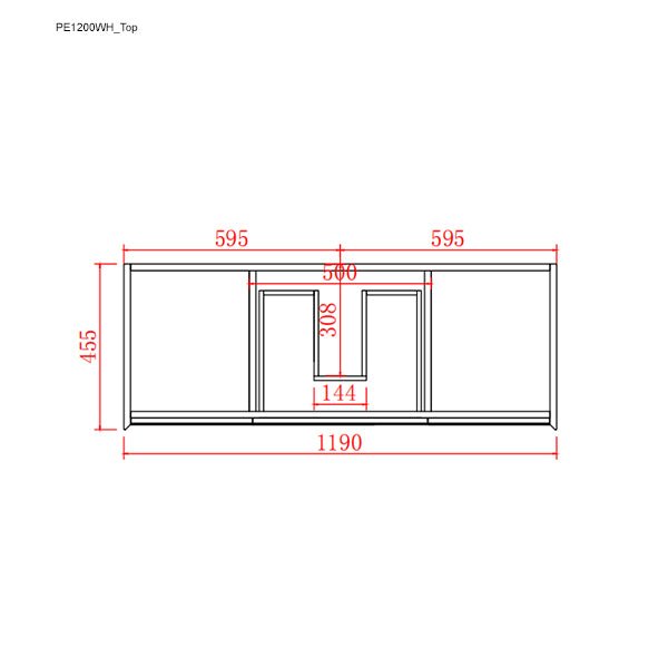 Poseidon Petra 1200mm Wall Hung Vanity (Cabinet Only) - Sydney Home Centre