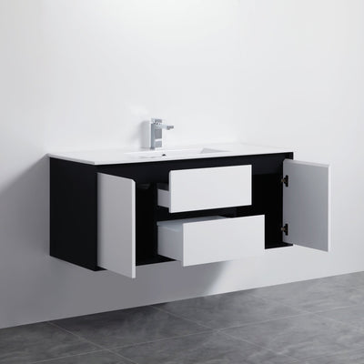 Poseidon Petra 1200mm Wall Hung Vanity (Ceramic Top) - Sydney Home Centre