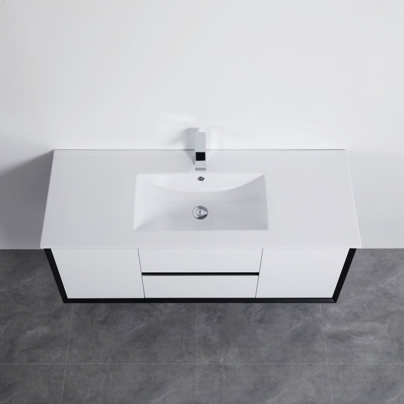 Poseidon Petra 1200mm Wall Hung Vanity (Ceramic Top) - Sydney Home Centre