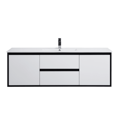 Poseidon Petra 1500mm Wall Hung Vanity (Ceramic Top) - Sydney Home Centre