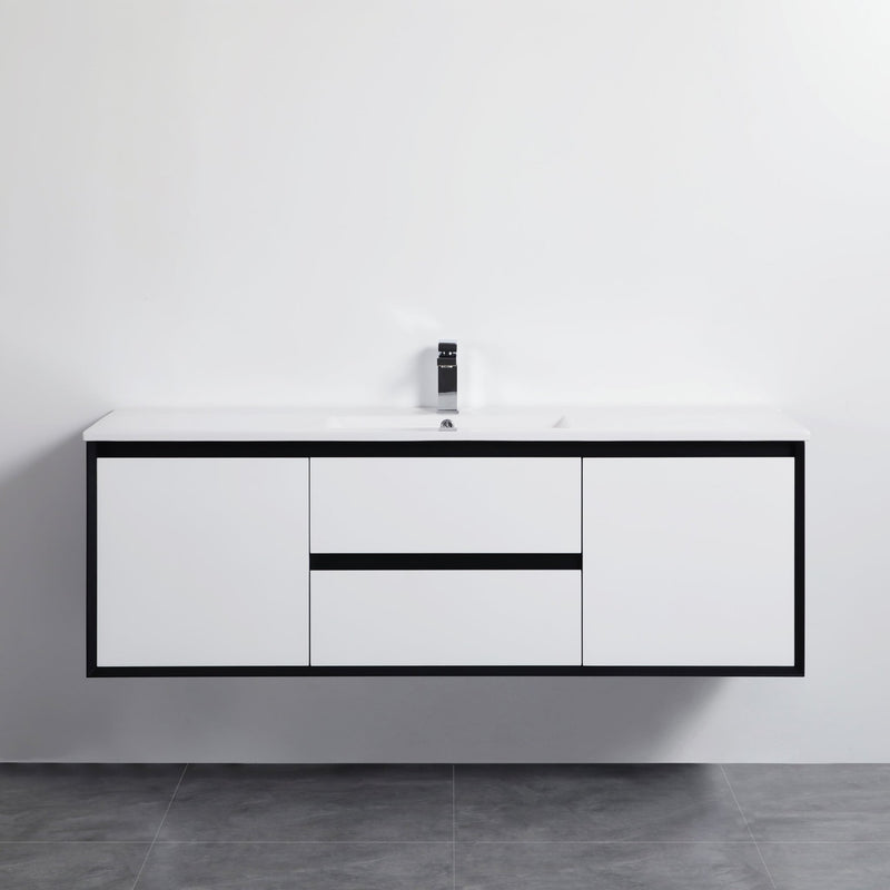 Poseidon Petra 1500mm Wall Hung Vanity (Ceramic Top) - Sydney Home Centre