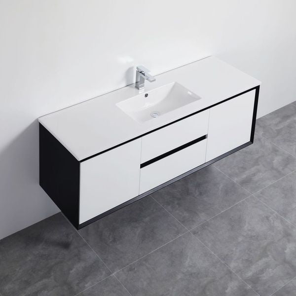 Poseidon Petra 1500mm Wall Hung Vanity (Ceramic Top) - Sydney Home Centre