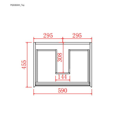 Poseidon Petra 600mm Wall Hung Vanity (Cabinet Only) - Sydney Home Centre