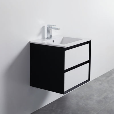 Poseidon Petra 600mm Wall Hung Vanity (Ceramic Top) - Sydney Home Centre