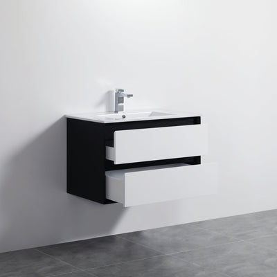 Poseidon Petra 750mm Wall Hung Vanity (Ceramic Top) - Sydney Home Centre