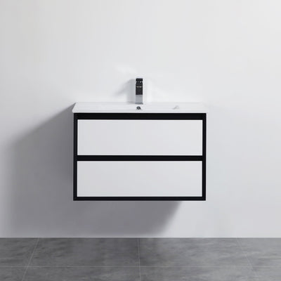 Poseidon Petra 750mm Wall Hung Vanity (Ceramic Top) - Sydney Home Centre