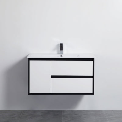 Poseidon Petra 900mm Right Drawer Wall Hung Vanity (Cabinet Only) - Sydney Home Centre