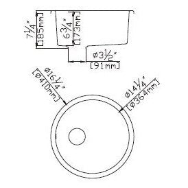 Poseidon Quartz Undermount 410mm Single Bowl Kitchen Sink Matte Black - Sydney Home Centre