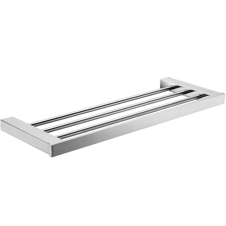 P&P Rosa Towel Shelf Mirror Polished Chrome - Sydney Home Centre