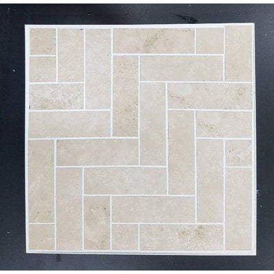 Precious Ivory Herringbone Mosaic 260x315 Matte - Sydney Home Centre