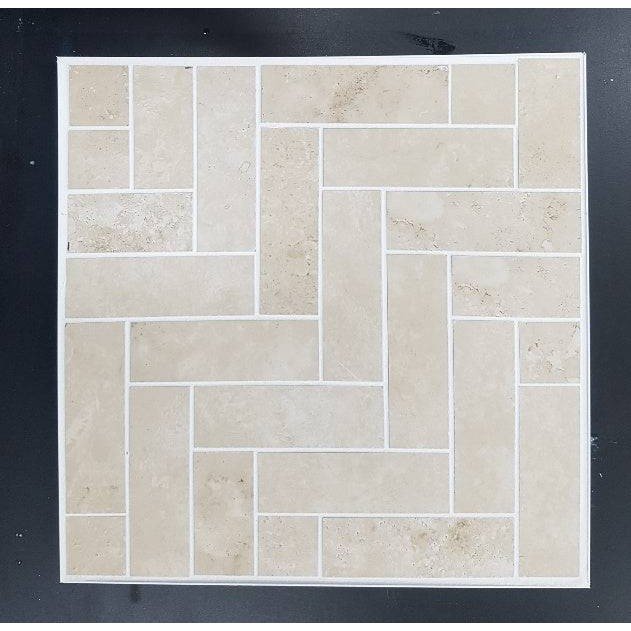 Precious Ivory Herringbone Mosaic 260x315 Matte - Sydney Home Centre