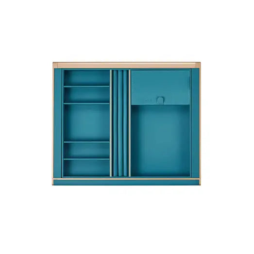 Higold B Series Pull Out Accessories / Jewellery Storage Box Fits 600mm Cabinet Teal with Satin Champagne - Sydney Home Centre