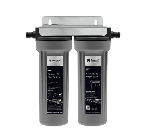 Puretec Caravan Filter Kit, twin housing, with PL051 and MC011 - S cartridges - Sydney Home Centre