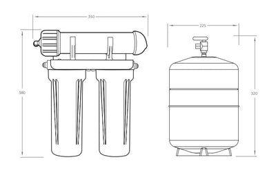 Puretec Reverse Osmosis System, 270 litres/day - Sydney Home Centre