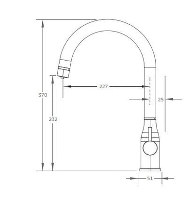 Puretec TRIPLA Elite 3 - in - 1 Gooseneck Mixer Tap Brushed Nickel - Sydney Home Centre