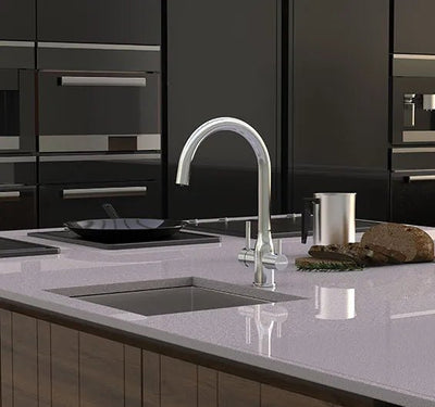 Puretec TRIPLA Elite 3 - in - 1 Gooseneck Mixer Tap Chrome - Sydney Home Centre