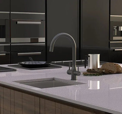 Puretec TRIPLA Elite 3 - in - 1 Gooseneck Mixer Tap Gunmetal - Sydney Home Centre