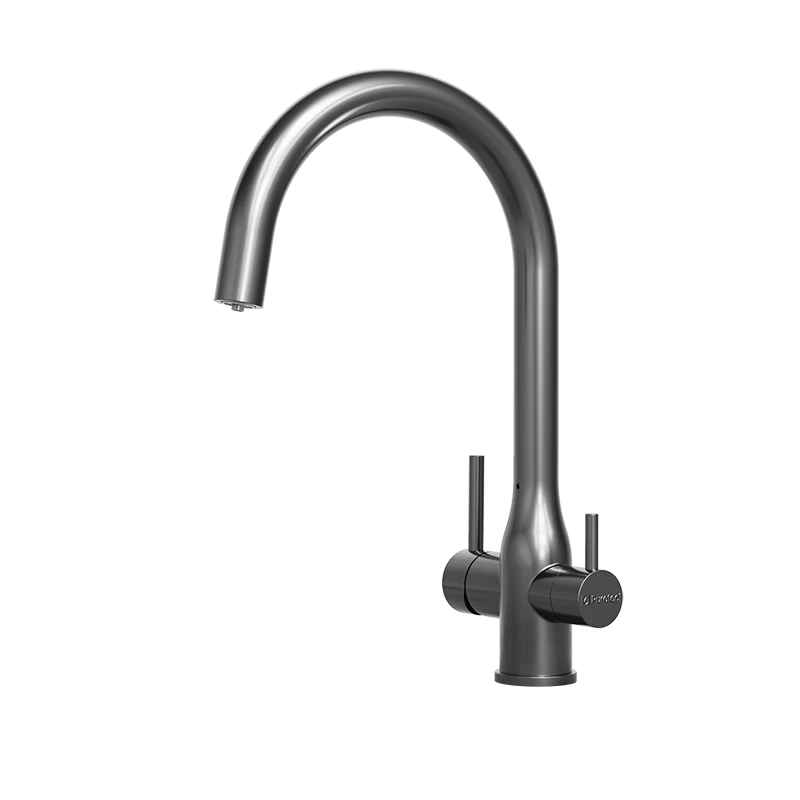 Puretec TRIPLA Elite 3 - in - 1 Gooseneck Mixer Tap Gunmetal - Sydney Home Centre