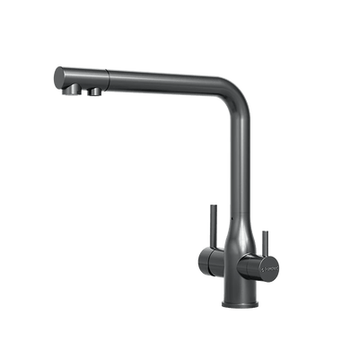 Puretec TRIPLA Elite 3 - in - 1 Straight Mixer Tap Gunmetal - Sydney Home Centre