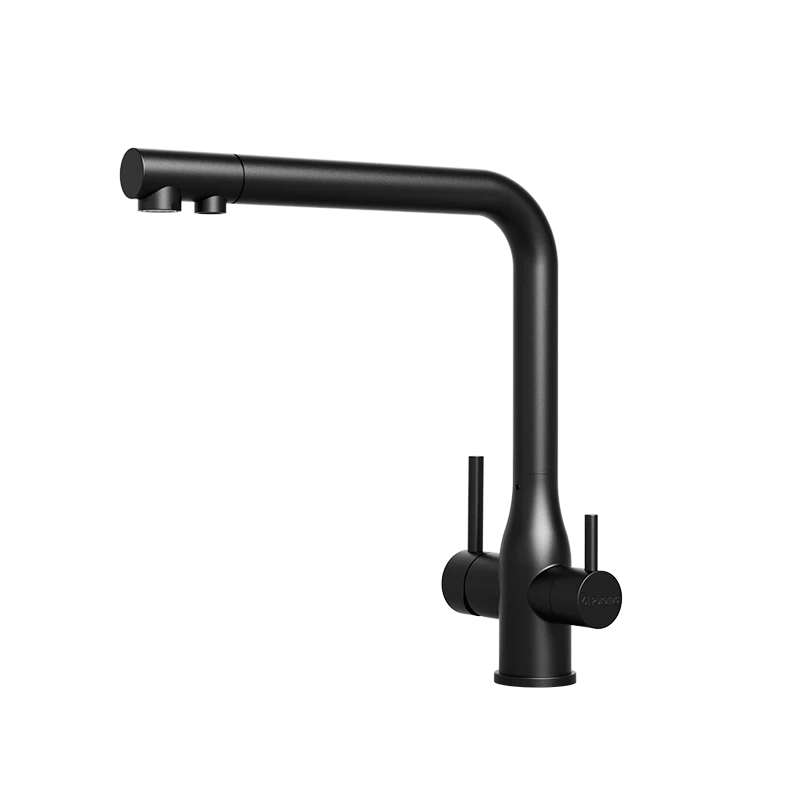 Puretec TRIPLA Elite 3 - in - 1 Straight Mixer Tap Matte Black - Sydney Home Centre