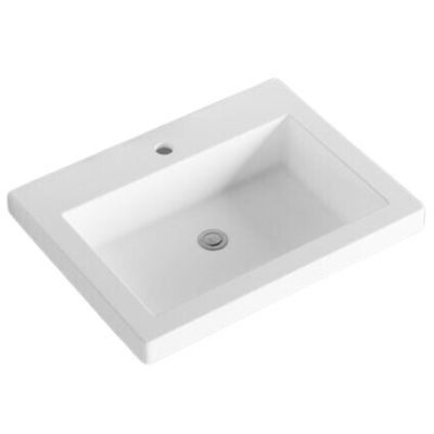 Riva Bali 600mm White Oak Single Bowl Wall Hung Vanity (Volvo Polymarble Top) - Sydney Home Centre