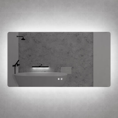 Riva S5 1500mm x 800mm Frameless Rectangle Led Mirror 3 Colour lights Backlit with Defogging Function - Sydney Home Centre