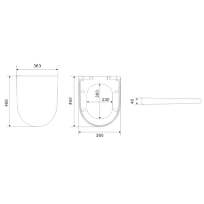 Poseidon Avis Rimless Wall Faced Floor Pan Matte Black - Sydney Home Centre