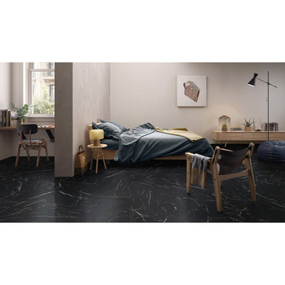 Stone Porcelain Nero Marquina 300x600 Matte - Sydney Home Centre