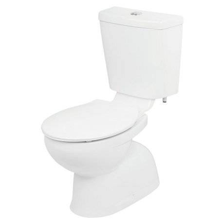 Stylus Venecia Connector Toilet Suite Bottom Inlet S Trap Soft Close Seat White - Sydney Home Centre