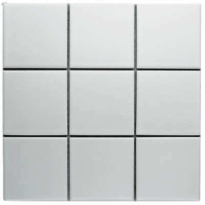 White Gloss Porcelain Glazed 97x97mm Square - Sydney Home Centre