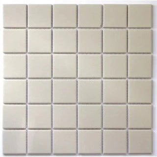 White Unglazed 48x48mm Square - Sydney Home Centre