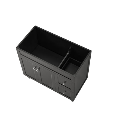 Ceto Harrington 900mm Right Hand Drawer Freestanding Vanity Matte Black (Ceramic Top) - Sydney Home Centre