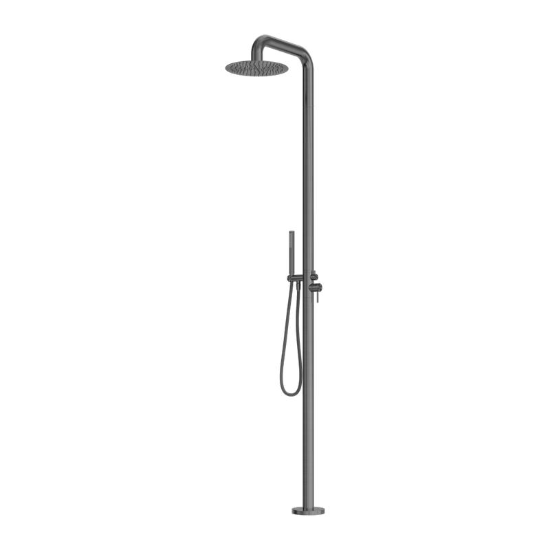 Zen SS316L Outdoor Freestanding Shower Column Graphite - Sydney Home Centre