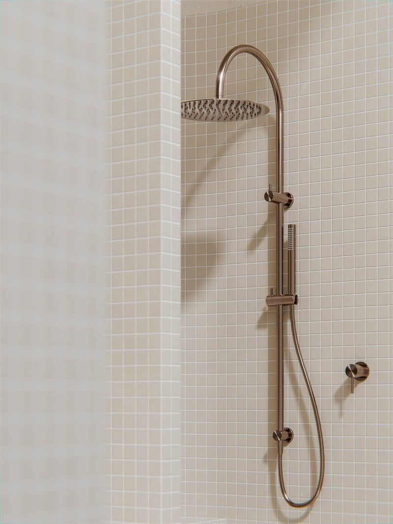 Zen SS316L Twin Shower Brushed Bronze - Sydney Home Centre