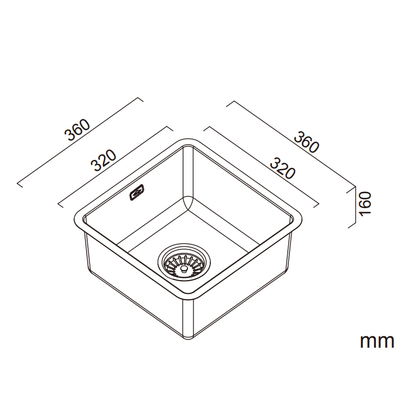 Abey BS1 Bar Sink Stainless Steel - Sydney Home Centre