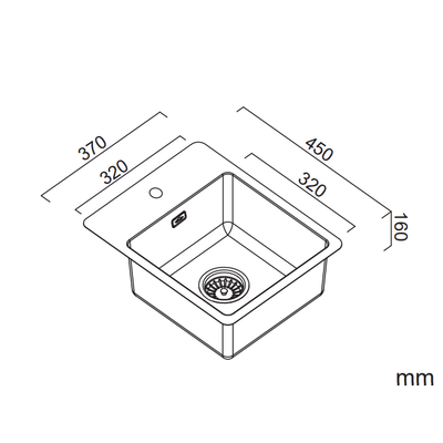 Abey BS2 Bar Sink With Tap Landing Stainless Steel - Sydney Home Centre