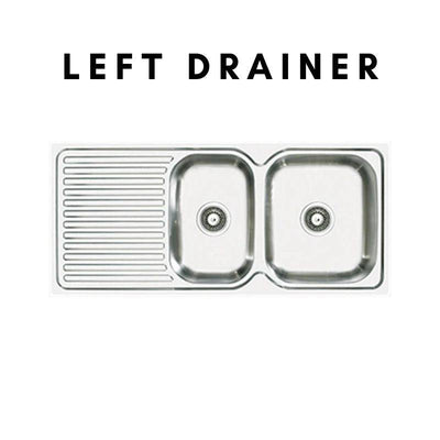 Abey Entry 1 And 3/4 Bowl Sink (Left Drainer) - Sydney Home Centre