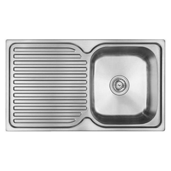Abey Entry Right Side Single Bowl Sink Stainless Steel - Sydney Home Centre