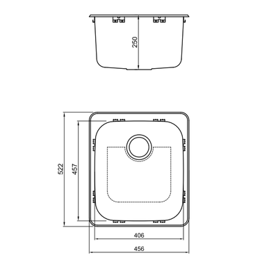 Abey Leichardt Inset Skinny Sink Stainless Steel - Sydney Home Centre