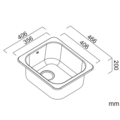 Abey The Hunter Sink Stainless Steel With Bypass - Sydney Home Centre