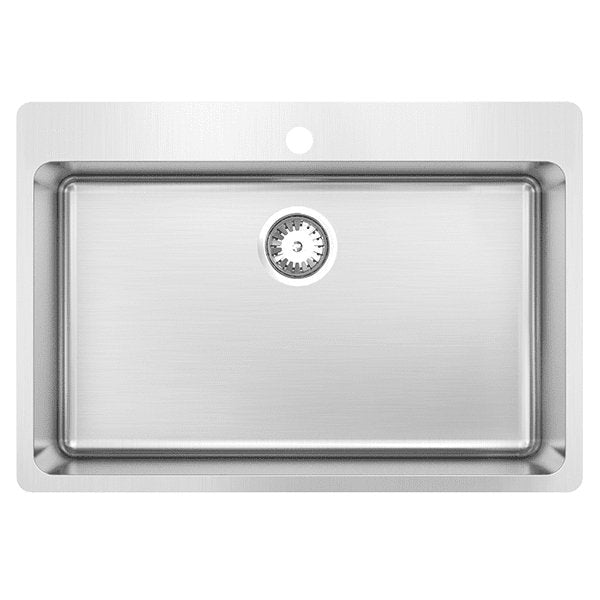 Abey The Latrobe LT70 Sink Stainless Steel With Bypass And Overflow Stainless Steel - Sydney Home Centre