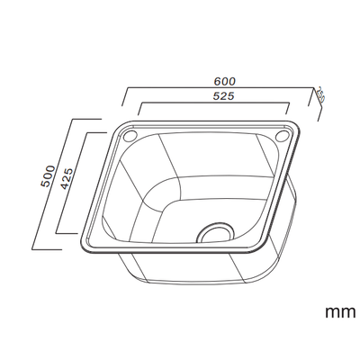 Abey The Lodden Sink Stainless Steel With Bypass - Sydney Home Centre