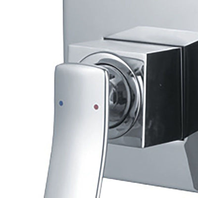 Aguzzo Cortina Wall Mounted Bath & Shower Mixer With Diverter Chrome - Sydney Home Centre