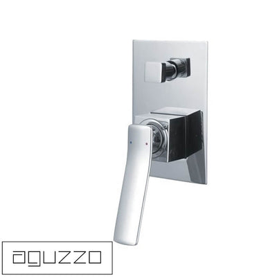 Aguzzo Cortina Wall Mounted Bath & Shower Mixer With Diverter Chrome - Sydney Home Centre