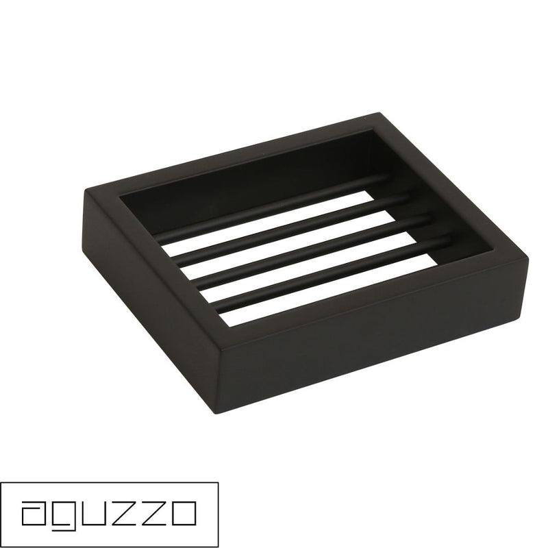 Aguzzo Montangna Stainless Steel Soap Basket Dish Matte Black - Sydney Home Centre