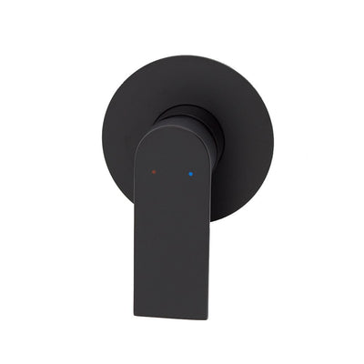 Aguzzo Prato Wall Mounted Bath & Shower Mixer Luxury Matte Black - Sydney Home Centre